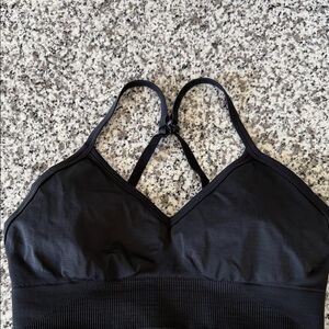 Lululemon Athletica Black Ebb To Street Sports Bra Light Support C/D Cup
